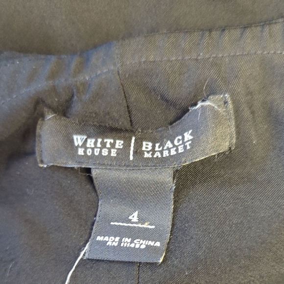 00127 WHBM Halter Wrap Maxi Dress Black size 4 classic party minimalist preppy - Picture 6 of 8